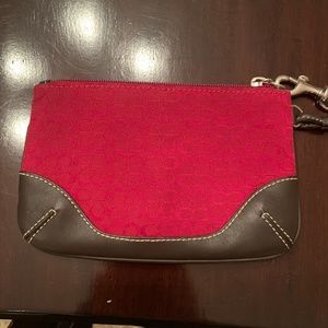 Coach Red Wristlet